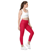 Magenta Leggings with pockets